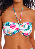 Freya Swim Palm Paradise White bikiniöverdel bandeau D-I kupa